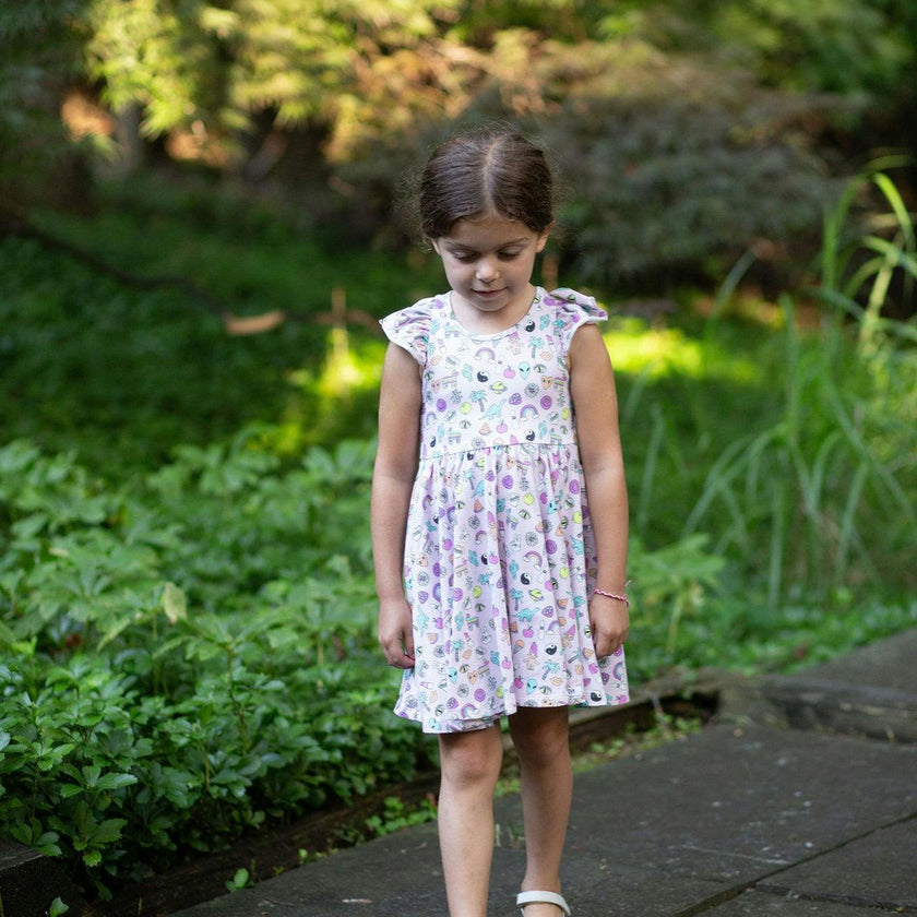 Racer Back Twirly Dress in 90s Toys