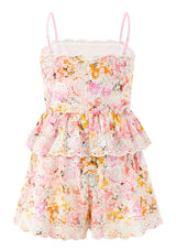 Alessia Cotton Embroidered Romper