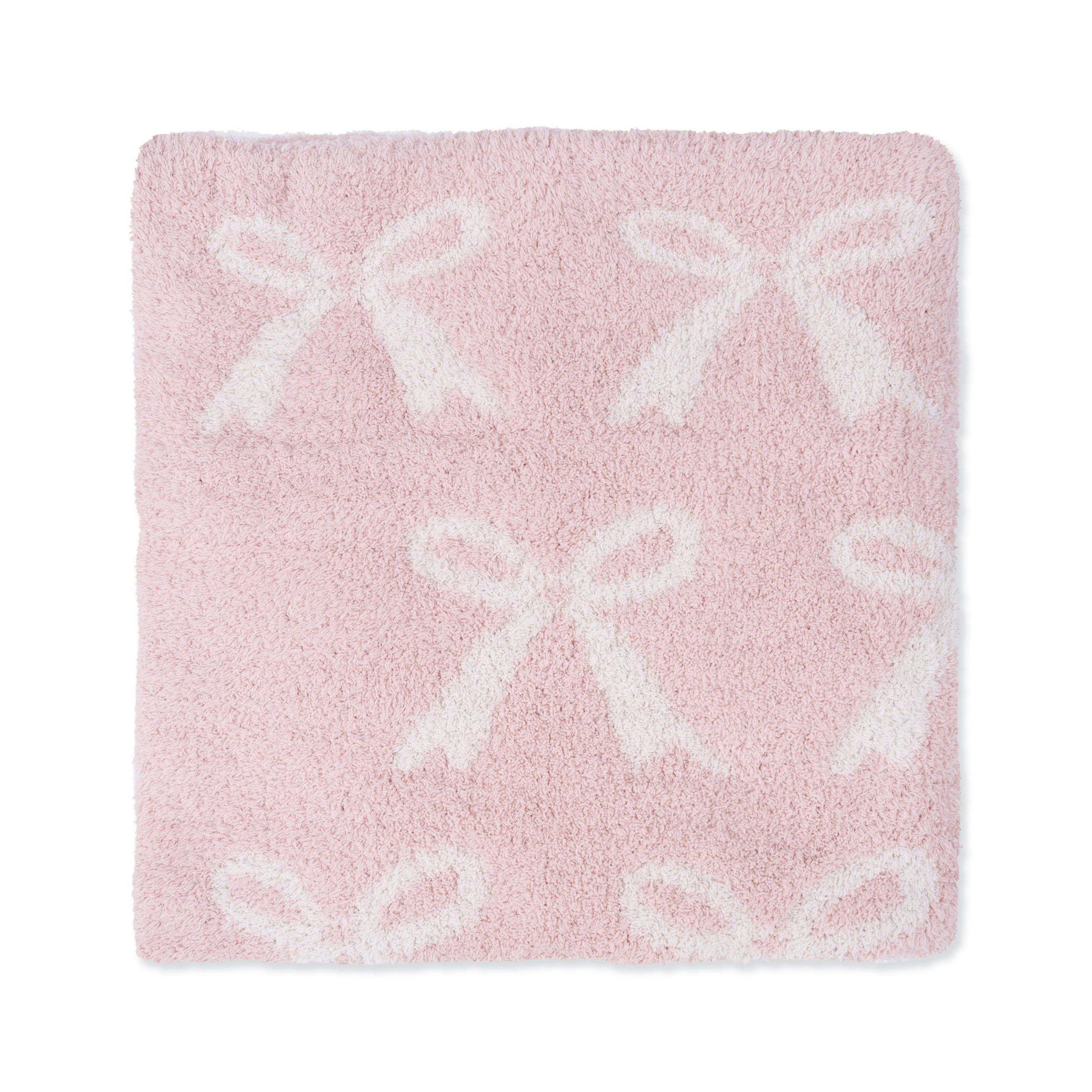 Chenille - Blush Bow Blanket