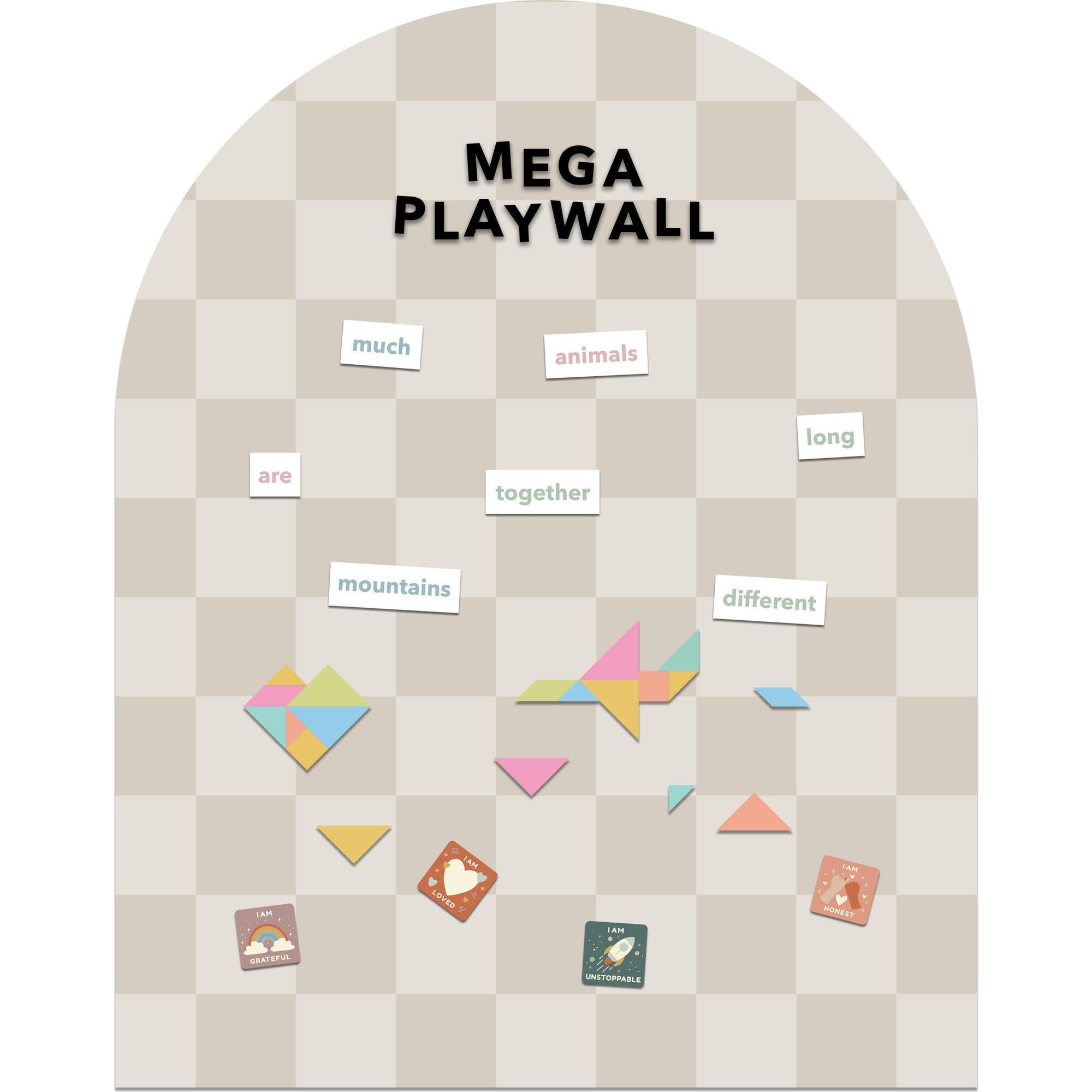 MEGA Magic Playwall - Arch Magnetic Wall Decal for Kids