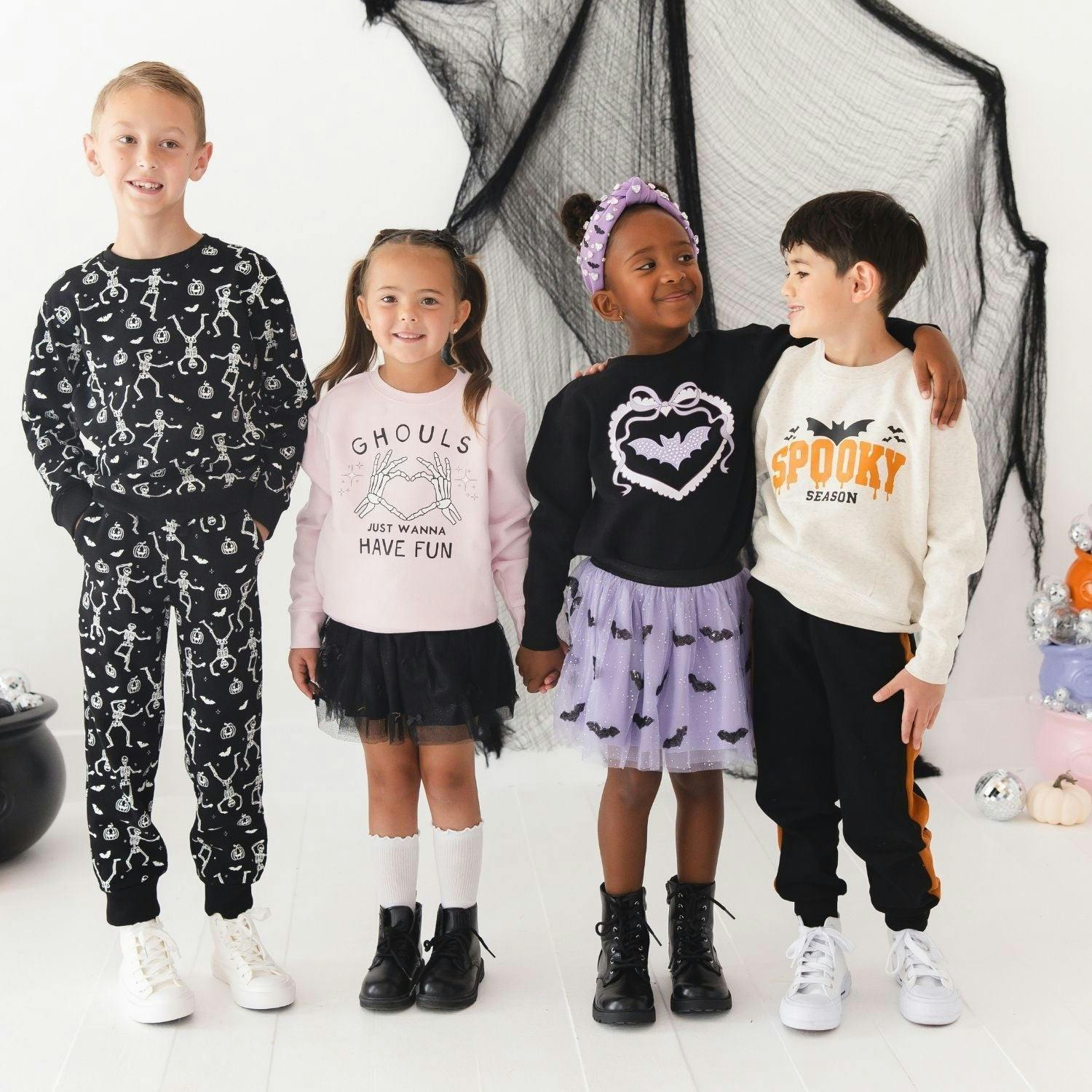 Glow In The Dark Silly Skelly Halloween Sweatshirt