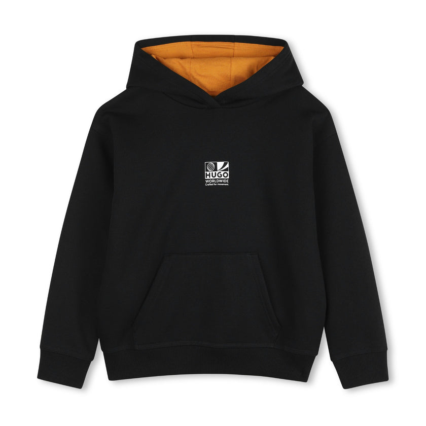 Black Logo Hooded Sweatshirt