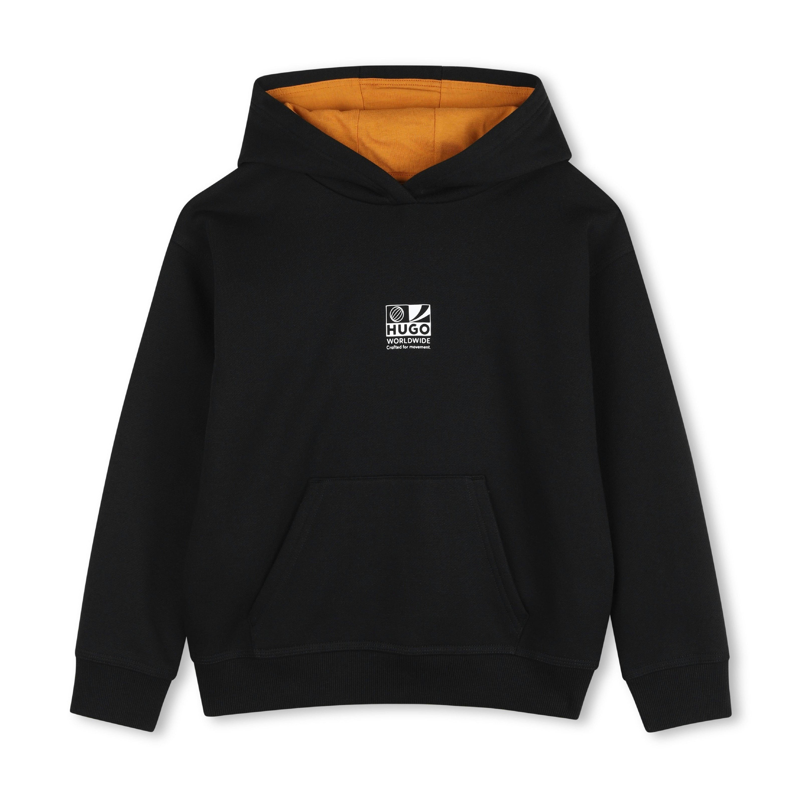Black Logo Hooded Sweatshirt