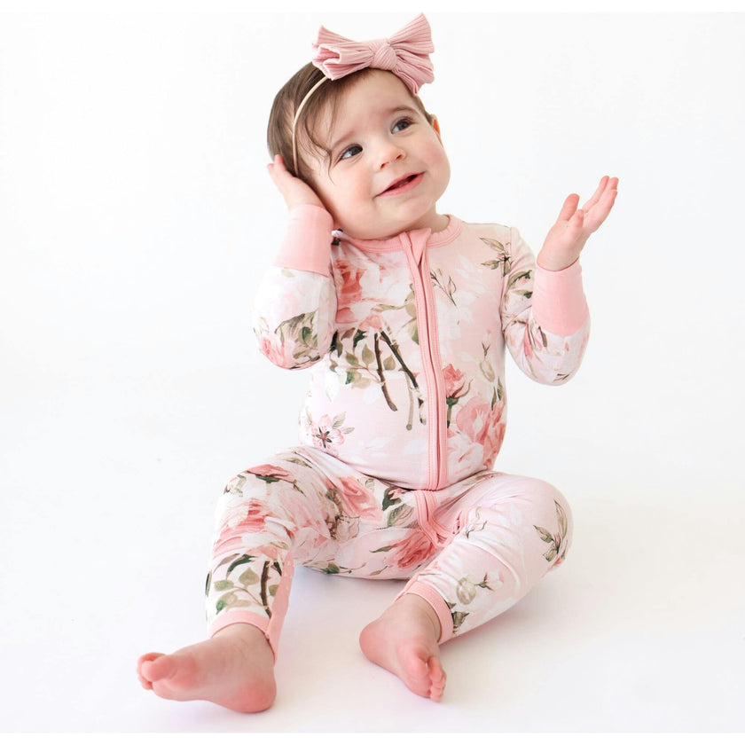 Vintage Pink Rose Convertible One Piece