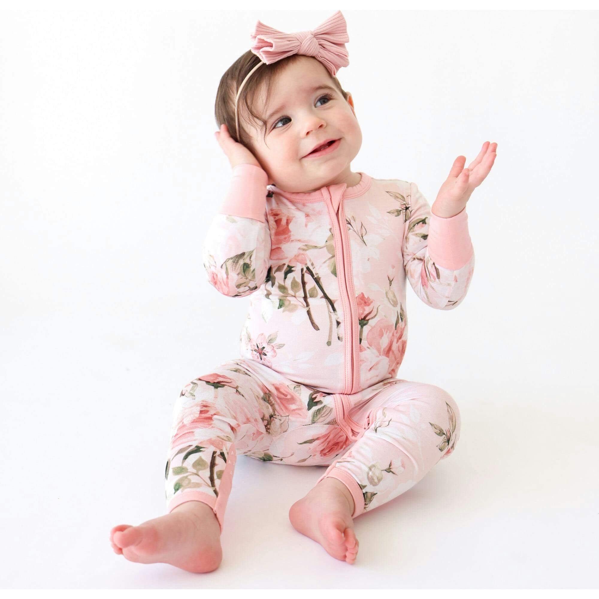 Vintage Pink Rose Convertible One Piece