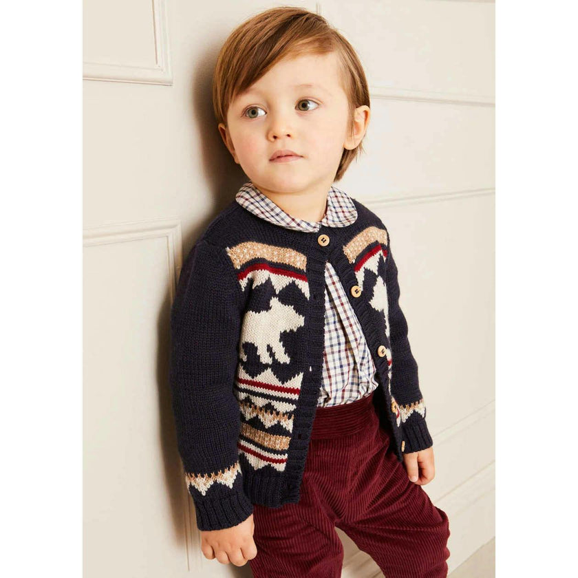 Corduroy Trousers in Burgundy (18mths-5yrs)