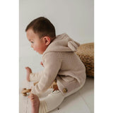 Knit Hoodie Misty Rose