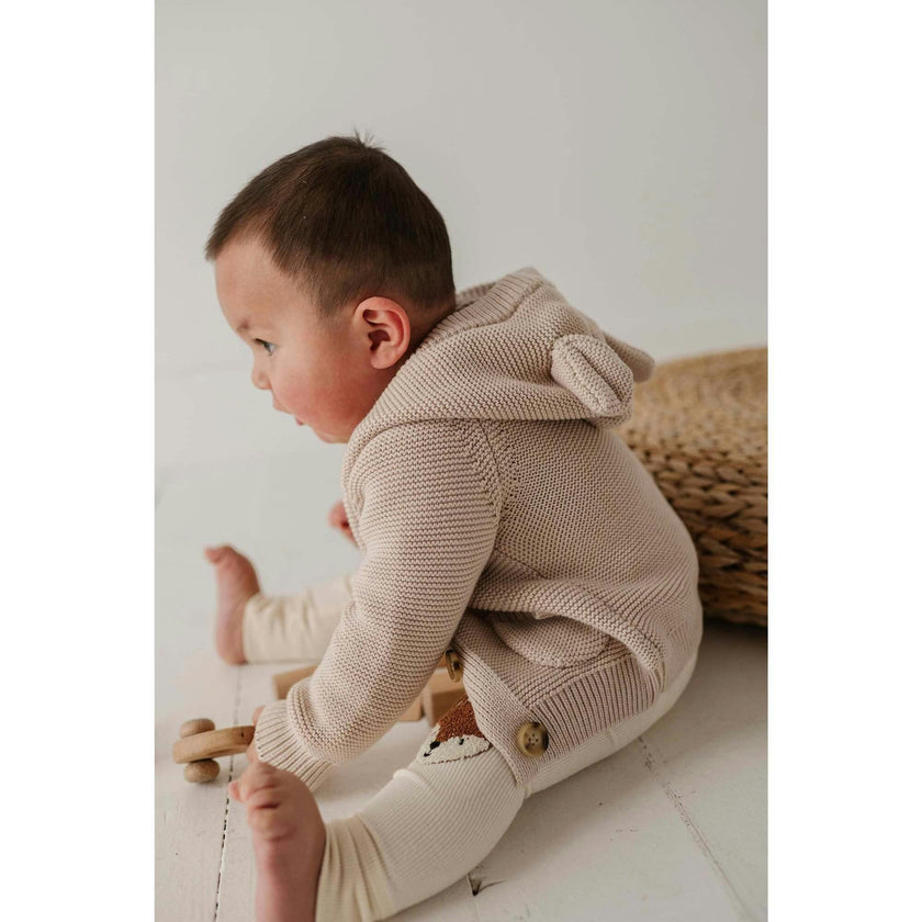 Baby Girl Knit Hoodie