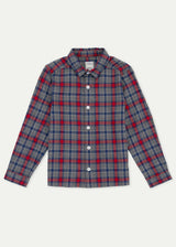 The Navy Red Checked Flannel Shirt