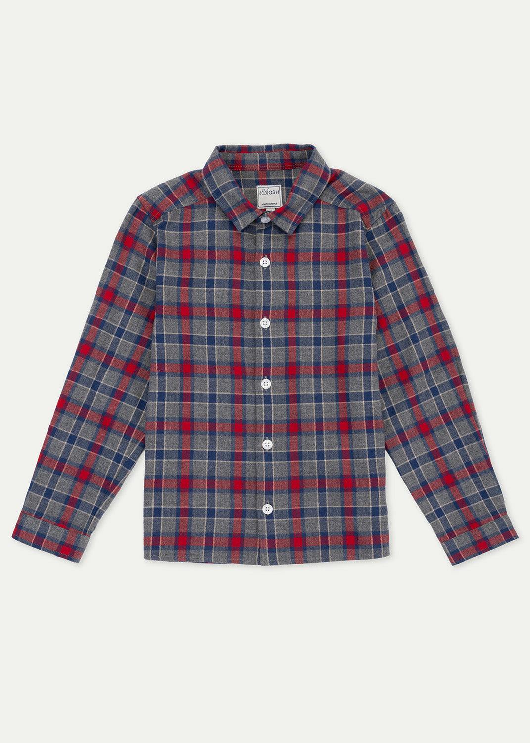 The Navy Red Checked Flannel Shirt