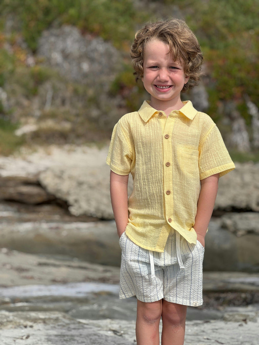 LEMON NEWPORT WOVEN  SHIRT