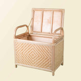 Handcrafted - Mia Storage Bench Trunk - Rattan Wicker