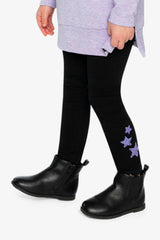 Organic Cotton Jersey Leggings Black