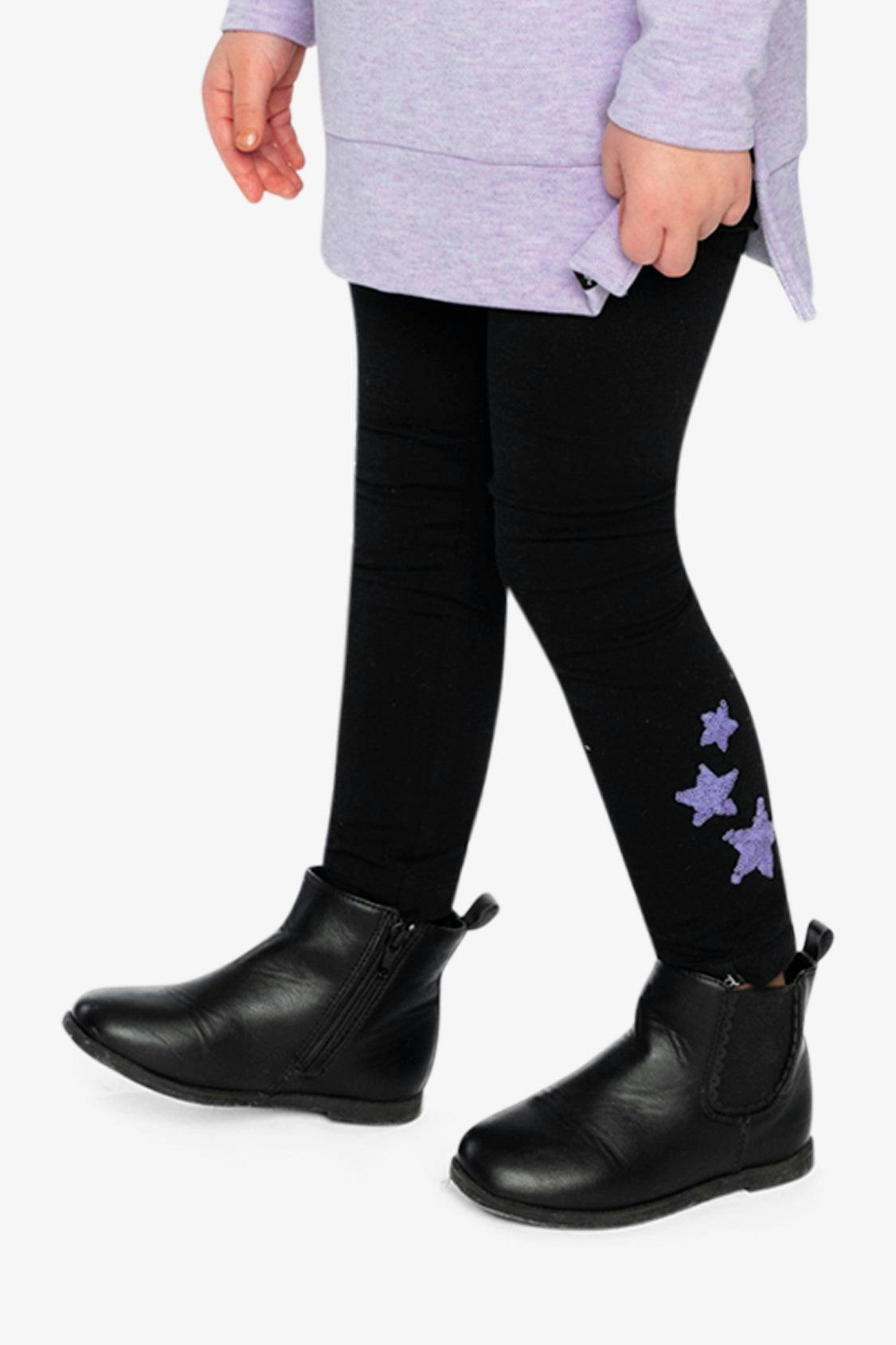 Organic Cotton Jersey Leggings Black