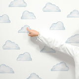 Watercolor Clouds Stylized • Mini • Peel-and-Stick Wall Decals