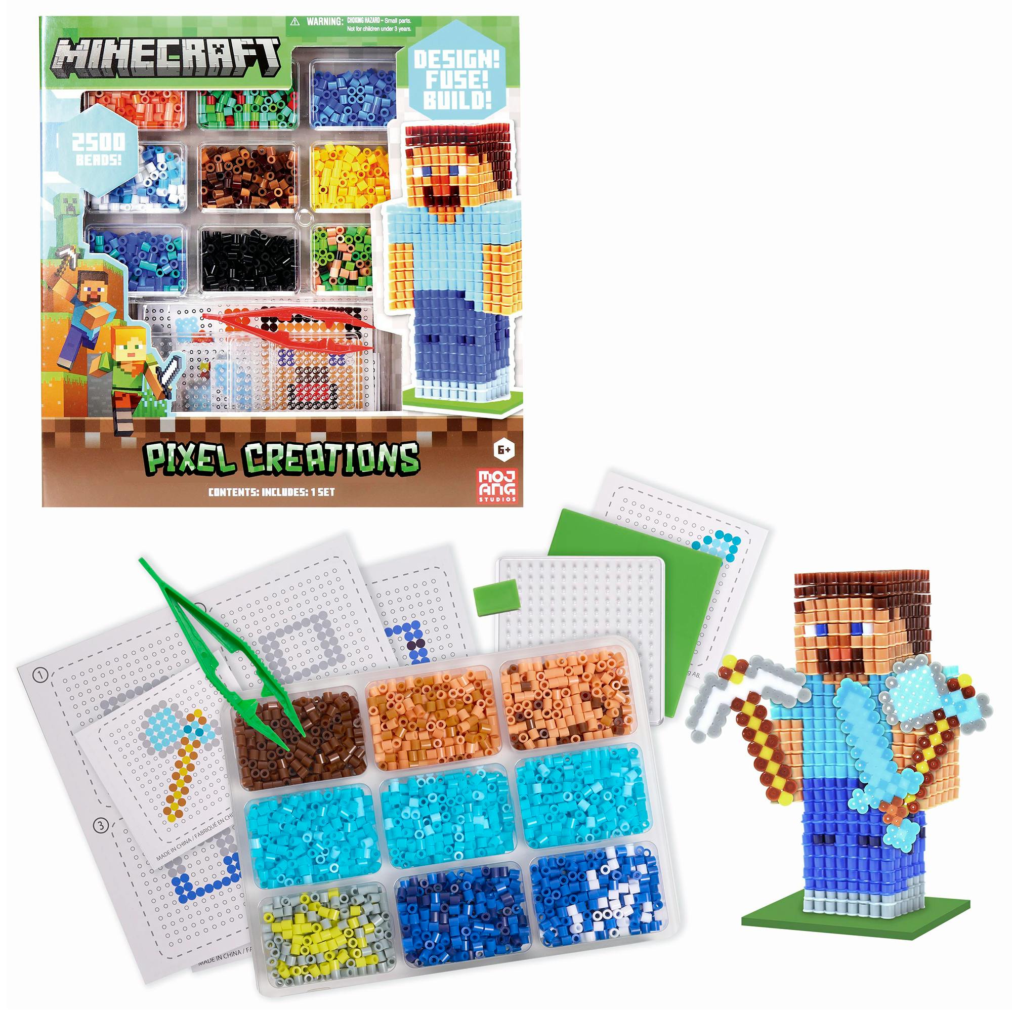 3D Pixel Creations: Minecraft - 2500 Beads