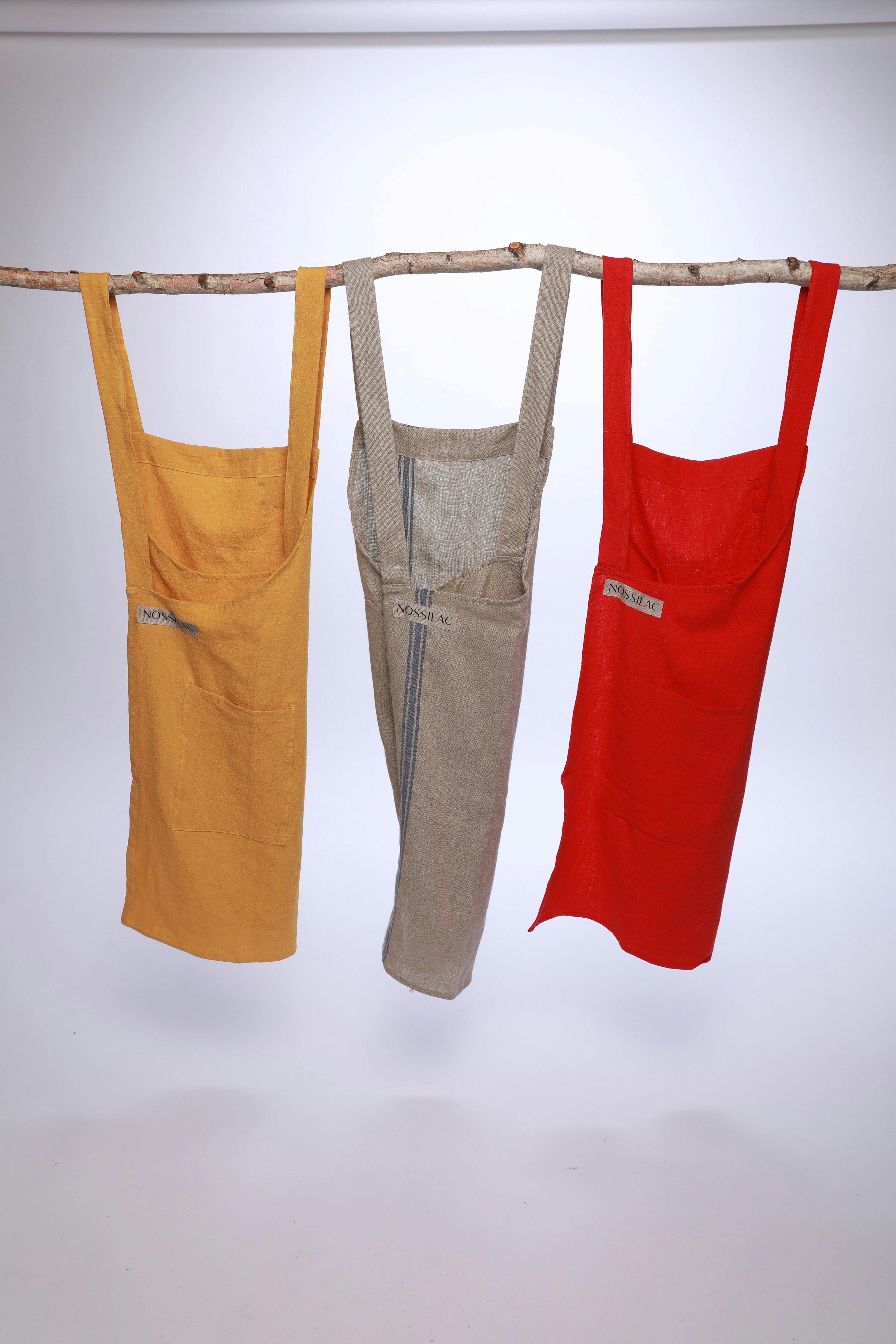 Nossilac French Linen Crossback Apron&nbsp;