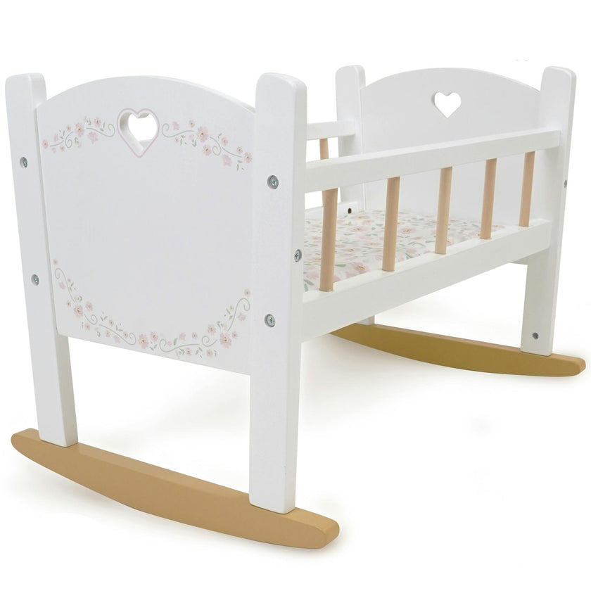 Little Flora: Wooden Doll Cradle