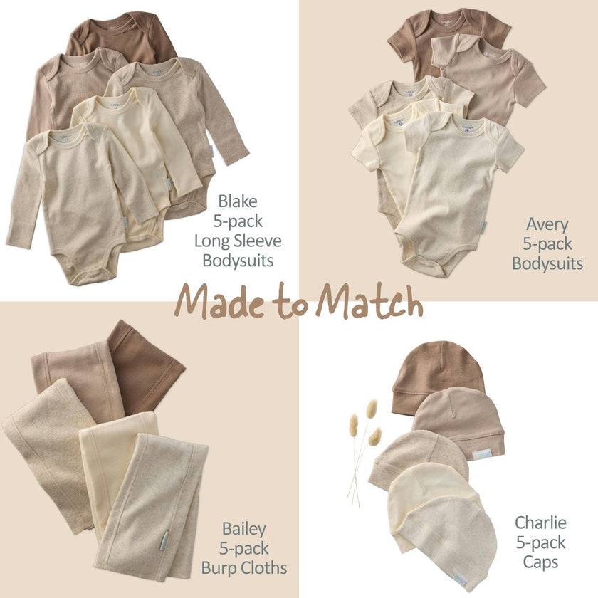 BLAKE 5-Pack Long Sleeve Bodysuit