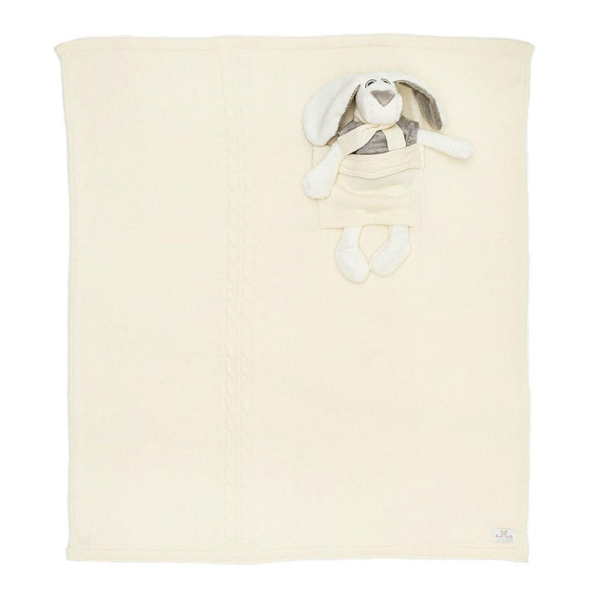 Milo & Lilirose Knitted Baby Blanket Set