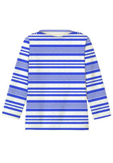 Boys' anti-UV T-shirt, blue striped | T-SHIRT MALO