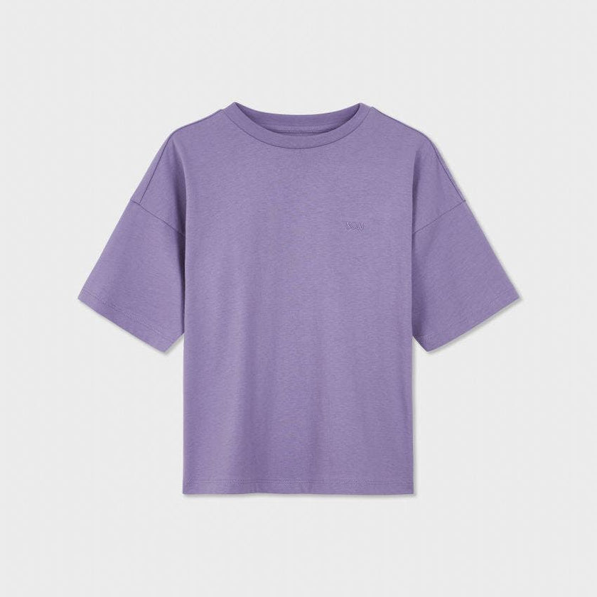 Relaxed Organic Cotton T-Shirt With SOW Embroidery