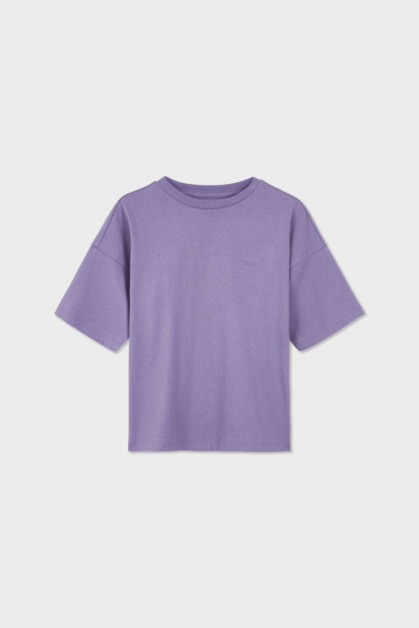 Relaxed Organic Cotton T-Shirt With SOW Embroidery