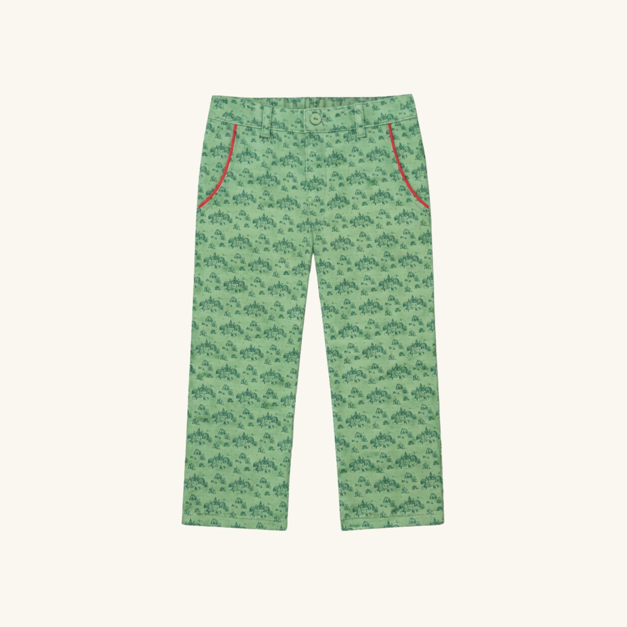 Boys' Holiday Chinos in Christmas Village