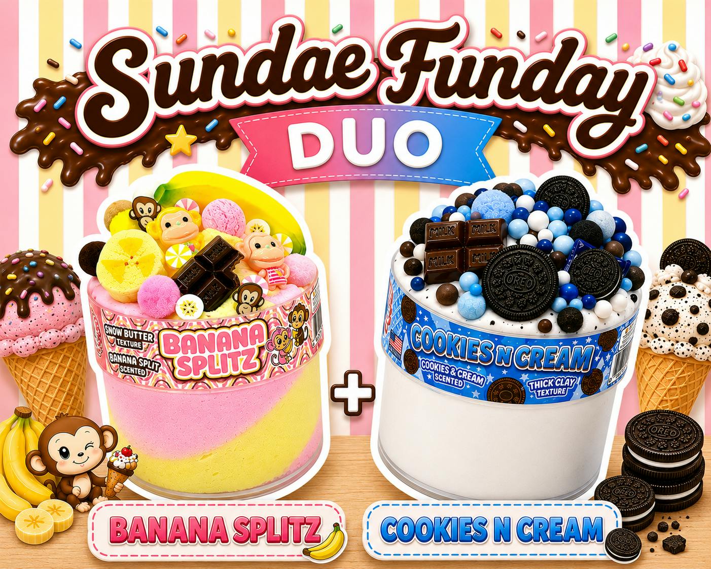 Sundae Funday Slime Bundle