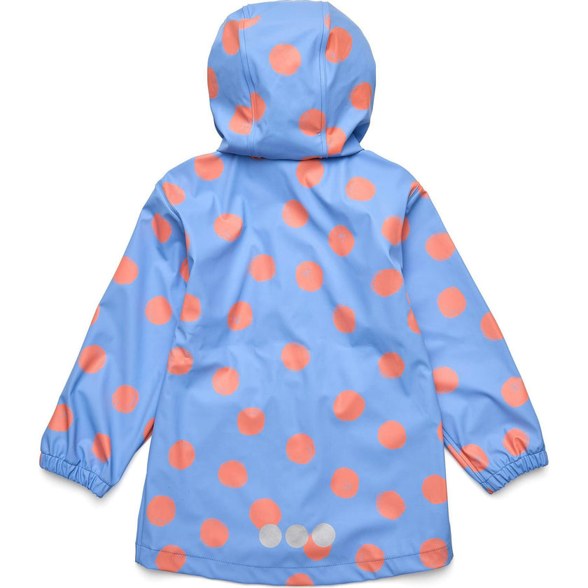 Cornflower Polka Dot Recycled Waterproof Raincoat