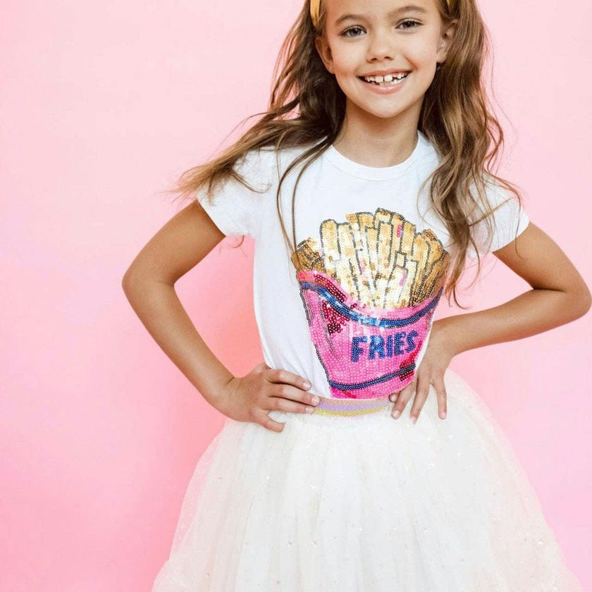 I love French Fries Sequin T-Shirt