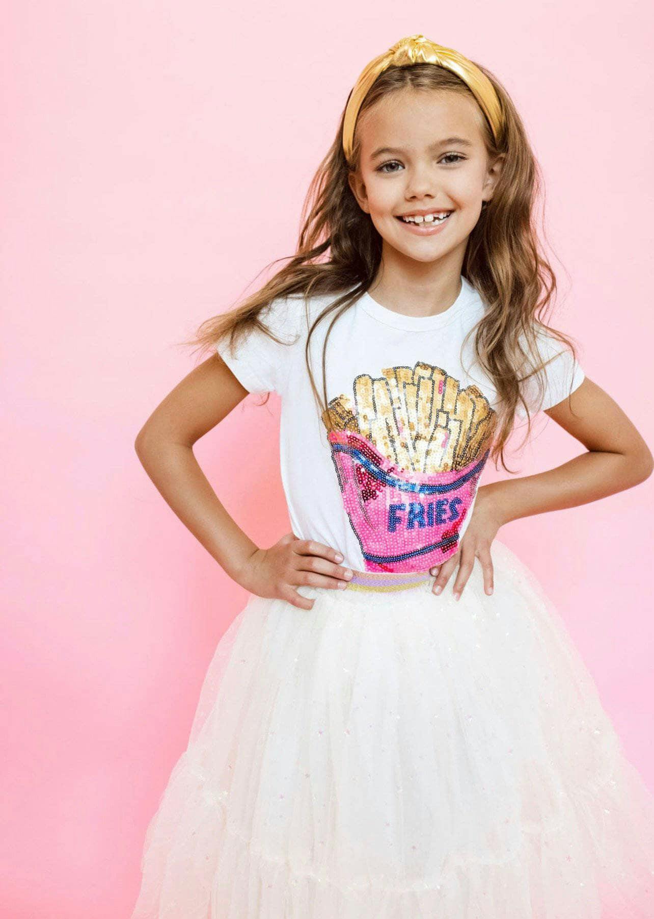 I love French Fries Sequin T-Shirt