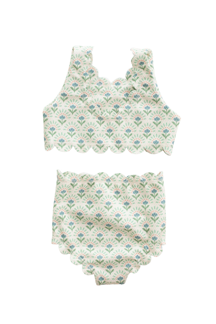 girls camila scallop two piece swimsuit