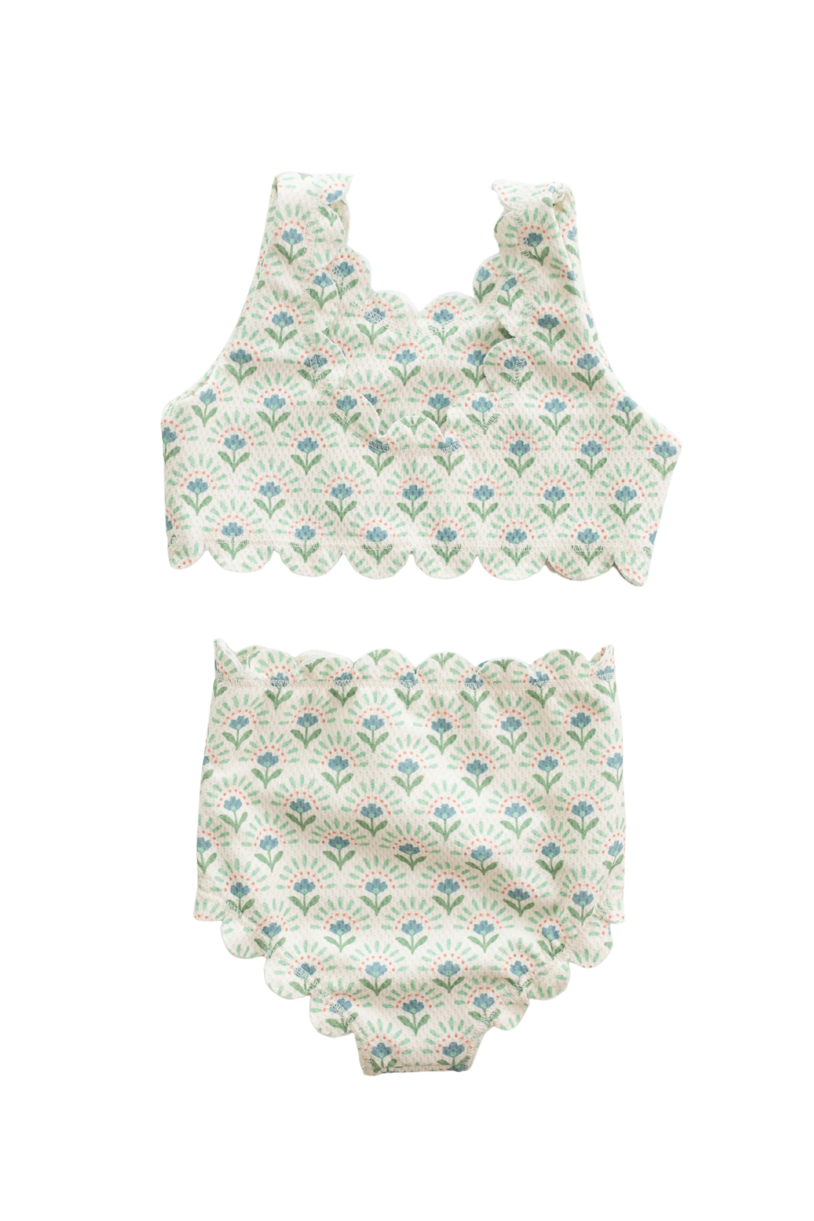 girls camila scallop two piece swimsuit