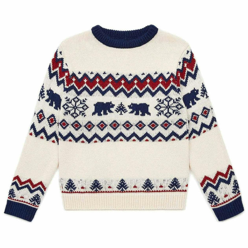 BONTON Winter Bear Jacquard Sweater