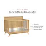 Babyletto Palma 4-in-1 Convertible Crib with Toddler Bed Conversion Kit