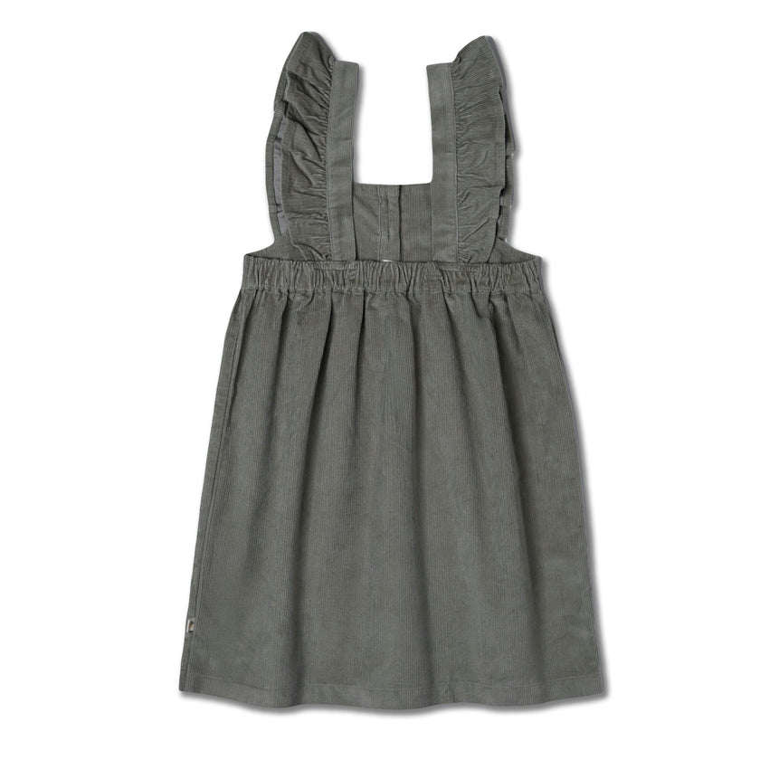 Organic Ruffle Corduroy Dress