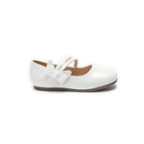 White Evelina Bow Shoes