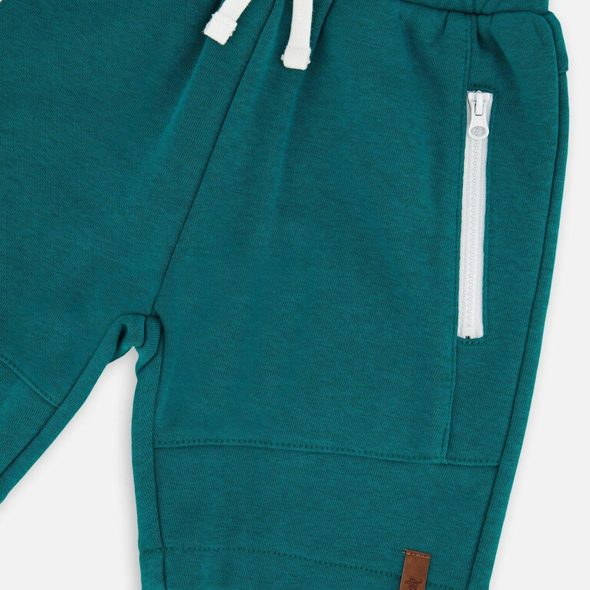 French Terry Shorts With Cross Seams