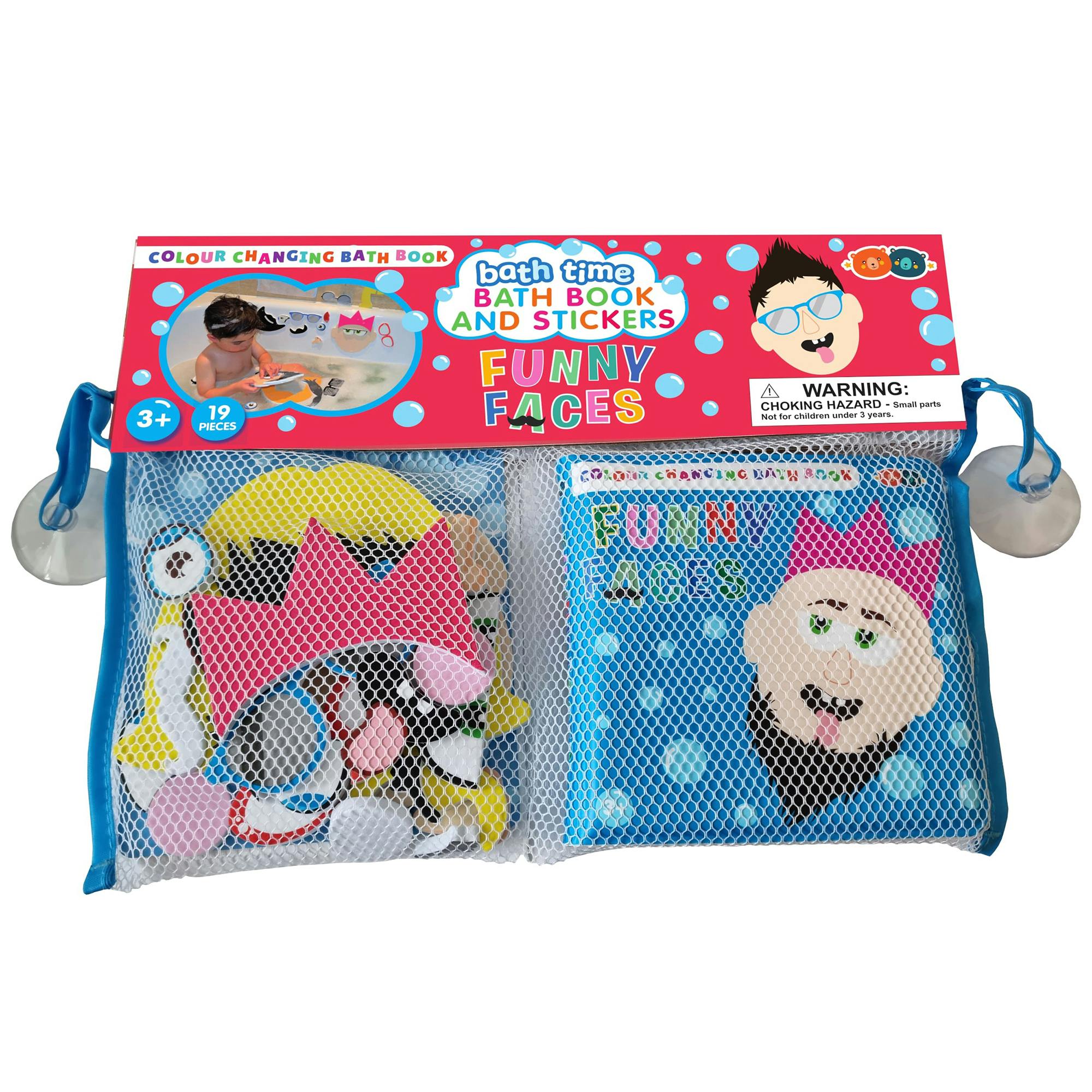Bath Time: Book & Stickers - Funny Faces