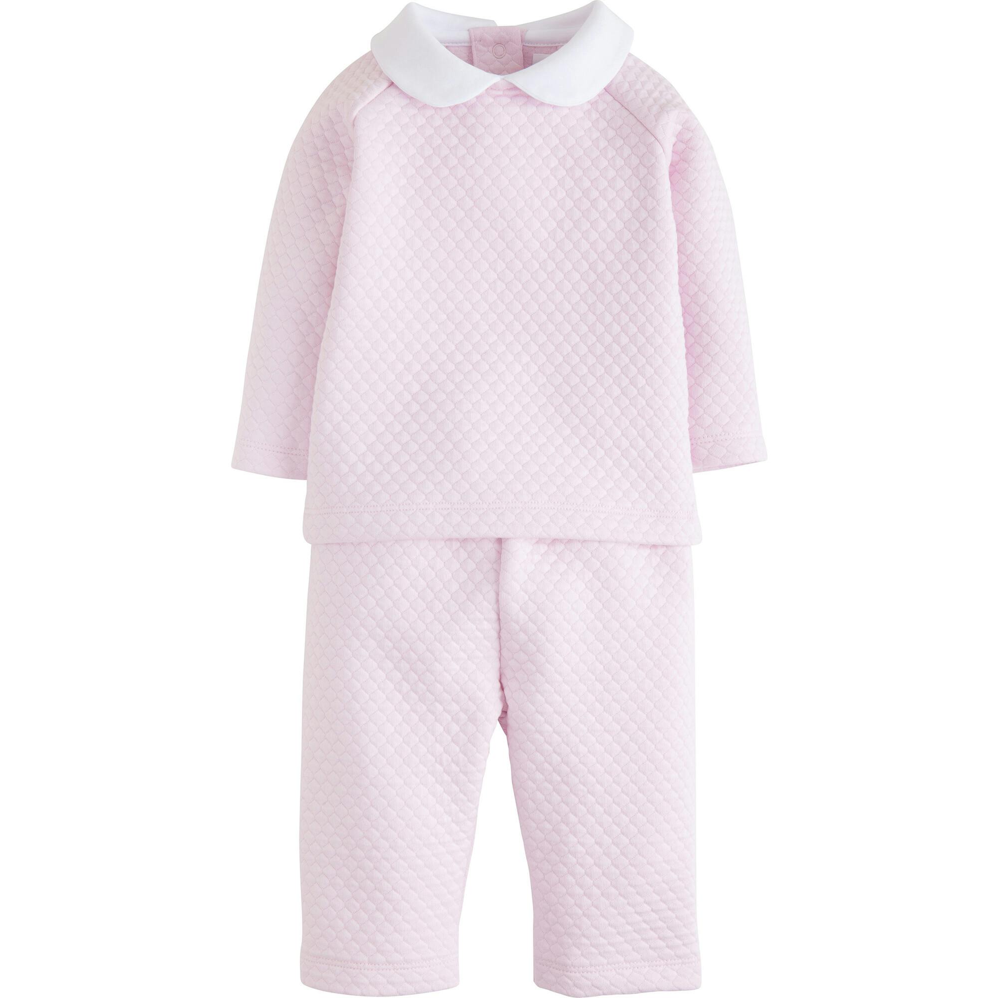 Quilted Pant Set - Light Pink