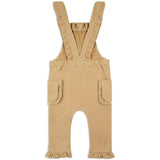 Rust Denim Ruffle Overall