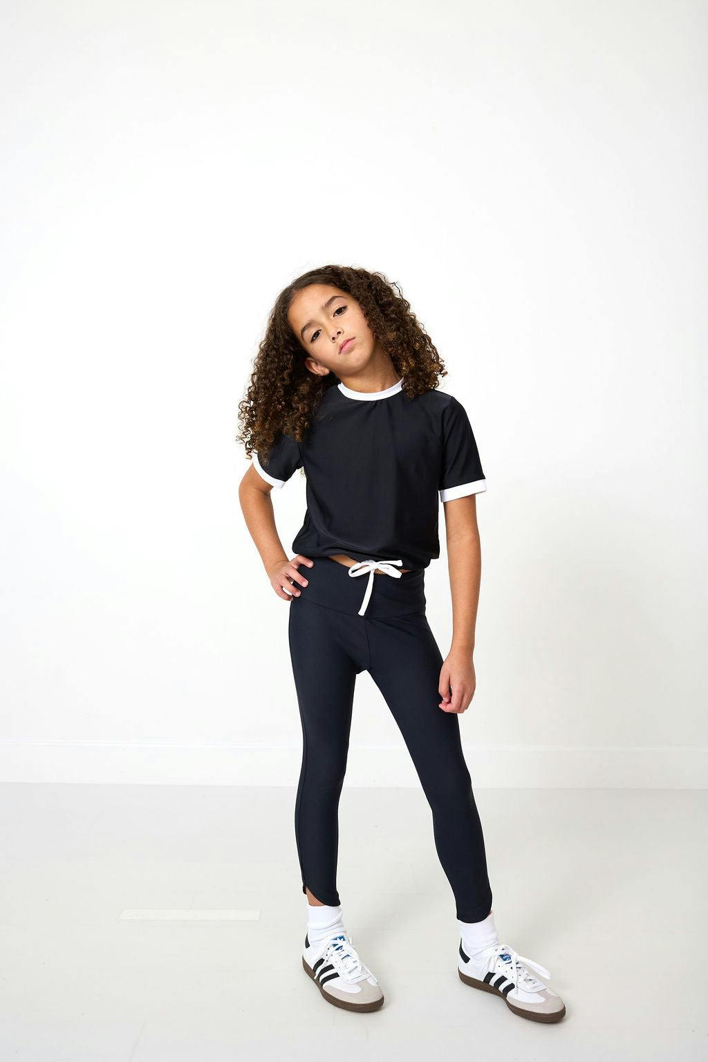 black/white dance tee