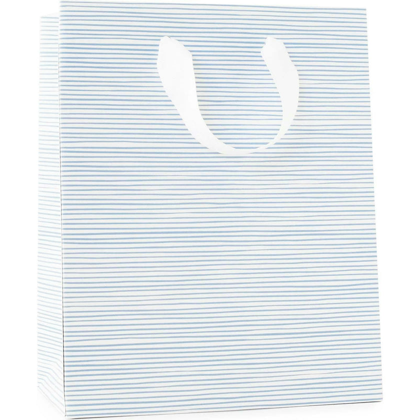 Blue Painted Stripe Gift Bag