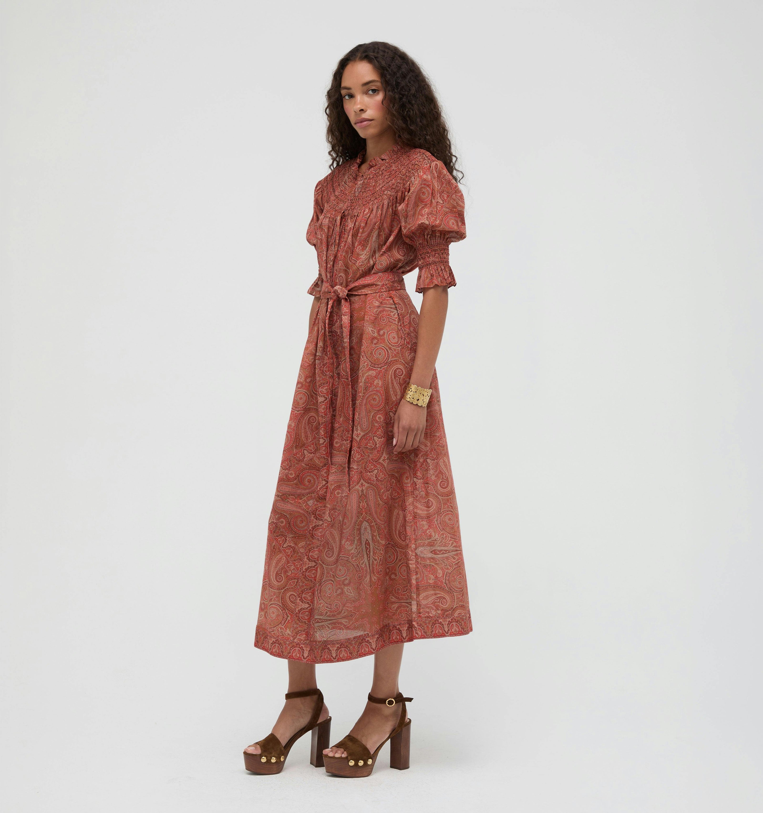 The Zinnia Maxi Dress -  Cypress Paisley