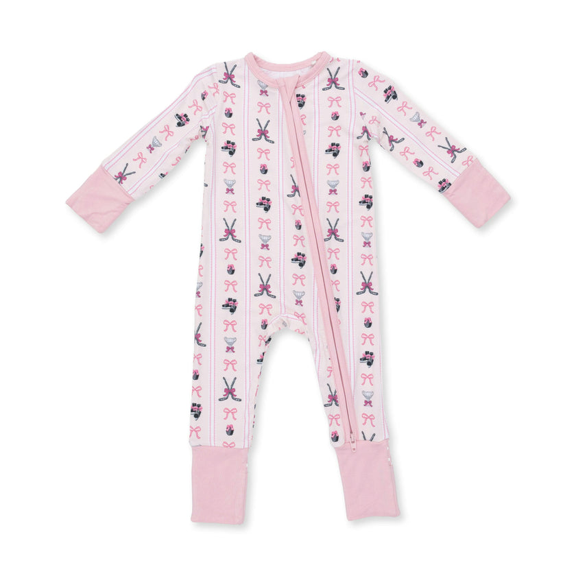 Megan's Bowtiful Hockey Stripe - Convertible Romper