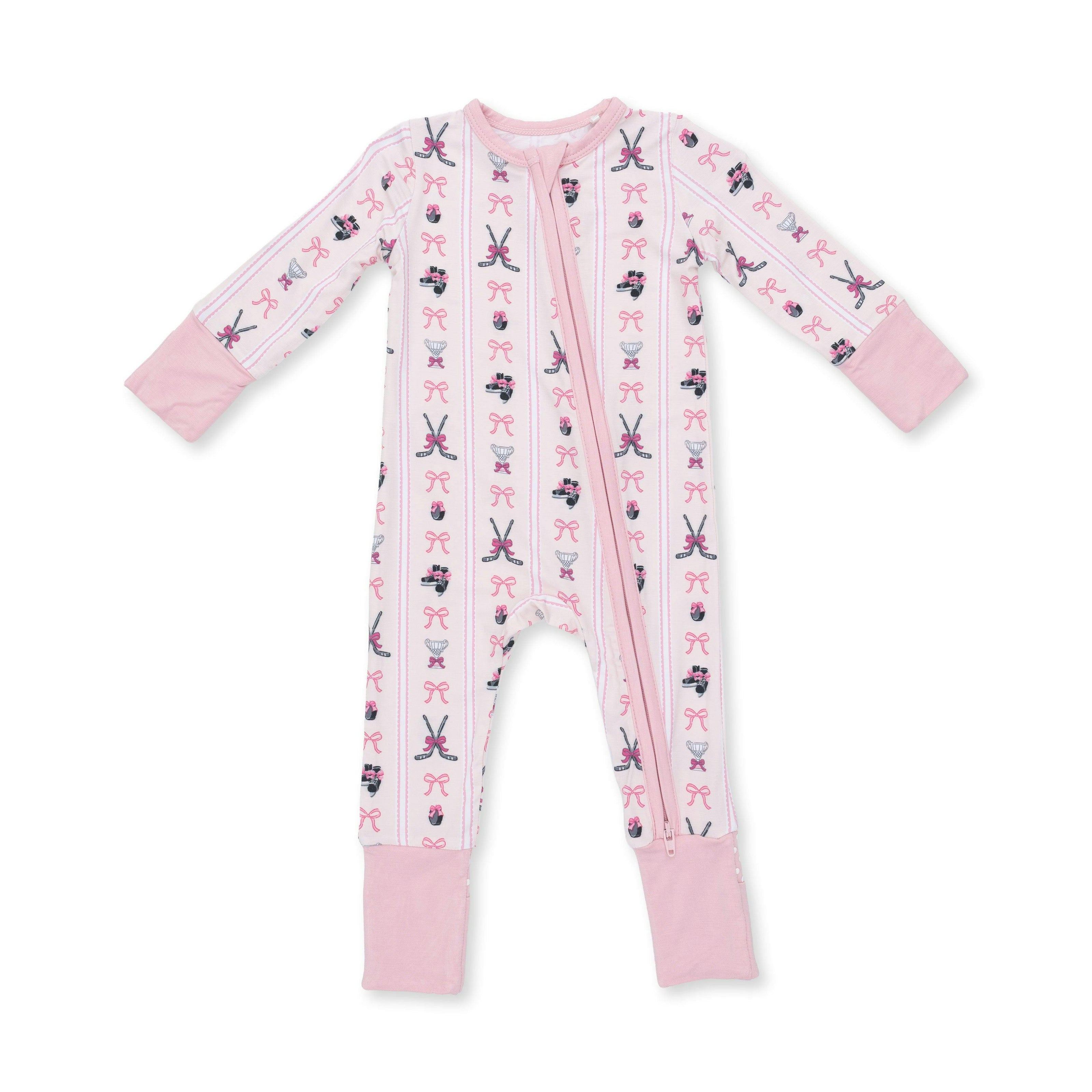 Megan's Bowtiful Hockey Stripe - Convertible Romper