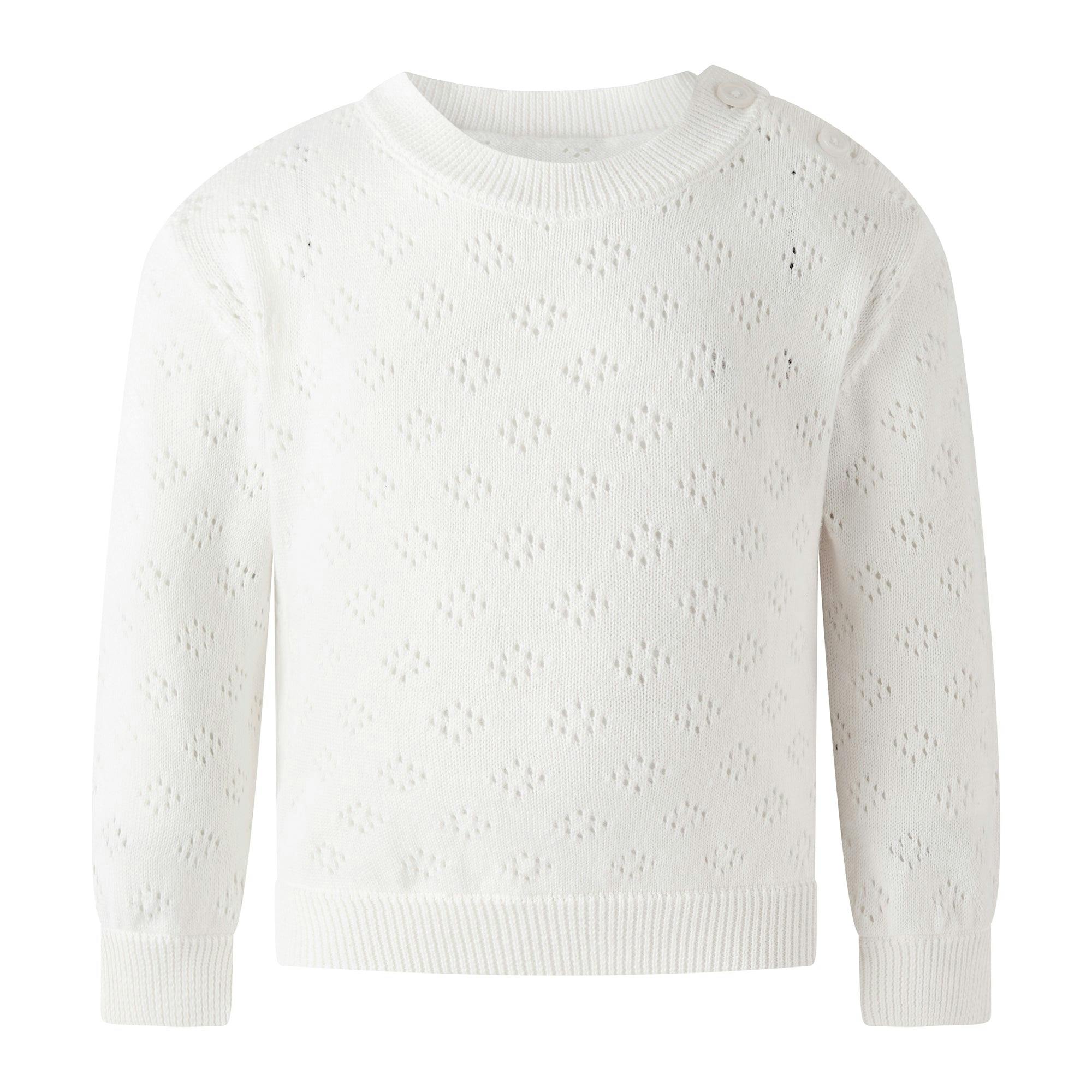 Ivory Pointelle Sweater & Legging Set