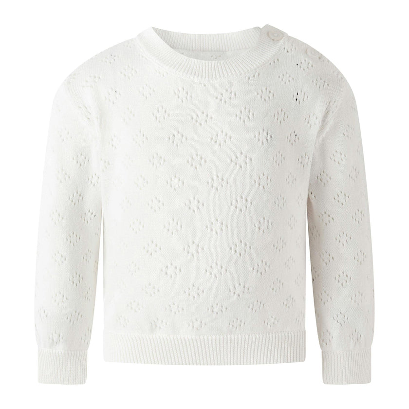 Ivory Pointelle Sweater & Legging Set