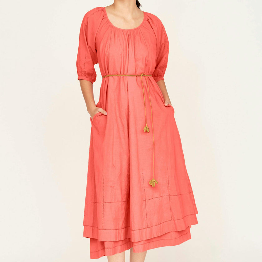 Seville Long Dress, Red